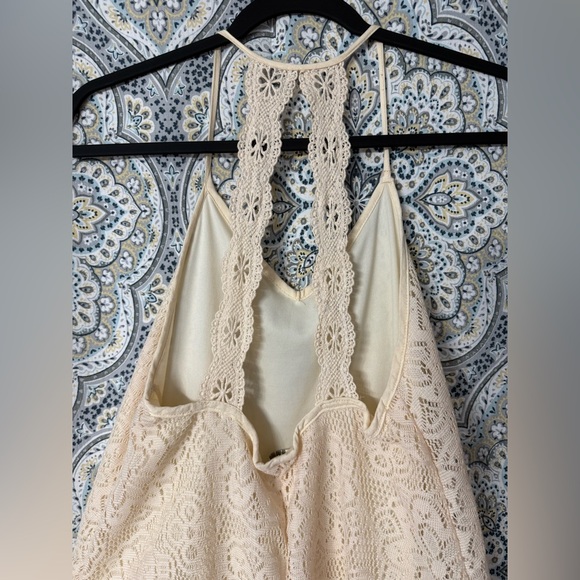 Umgee- Fully Lined Cream Lace Mini Dress, Sz Small, EUC! - Picture 4 of 13